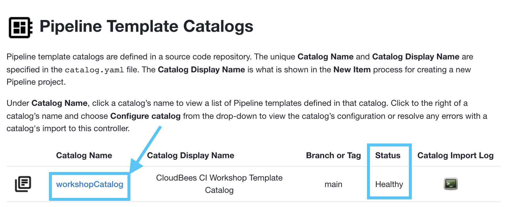 workshopCatalog link